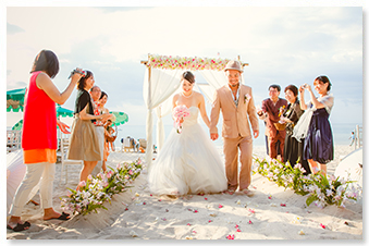 beach western wedding phuket